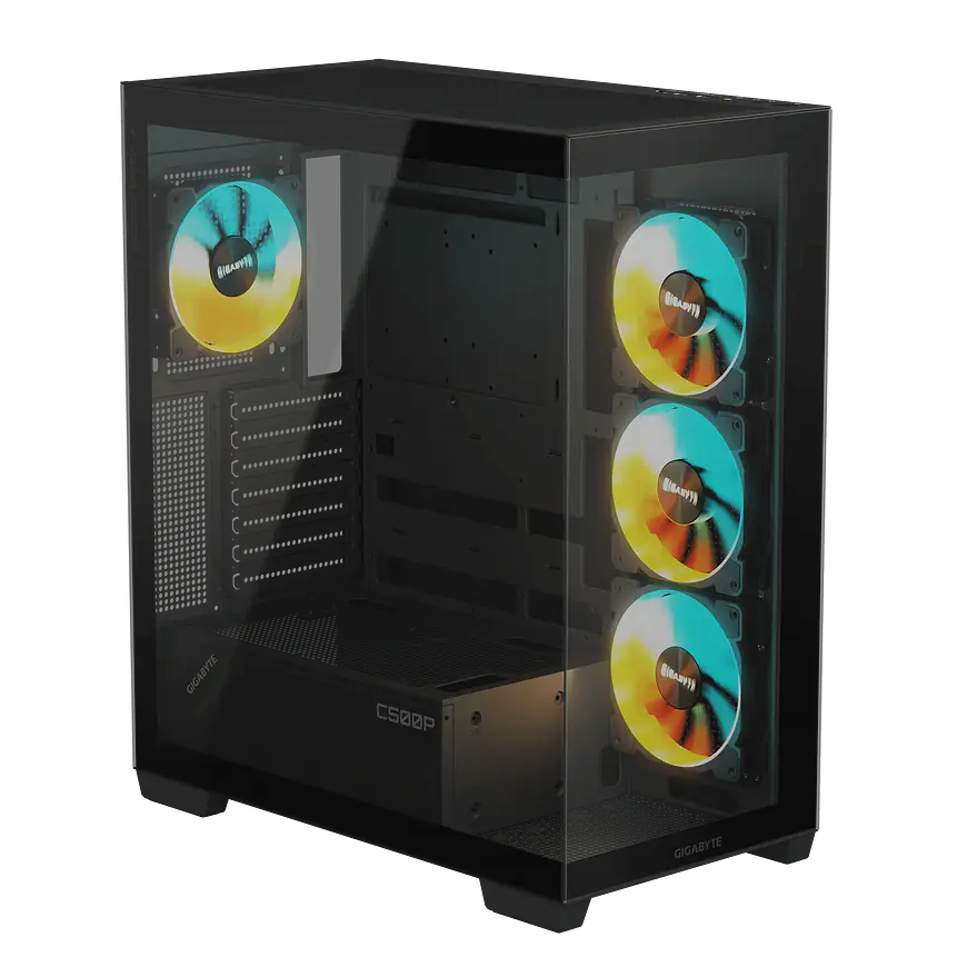 Gabinete Gamer Gigabyte C500 Panoramic Stealth ATX Mid Tower Negro 3