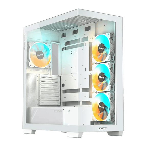 Gabinete Gamer Gigabyte C500 Panoramic Stealth Ice Blanco ATX Mid Tower 2