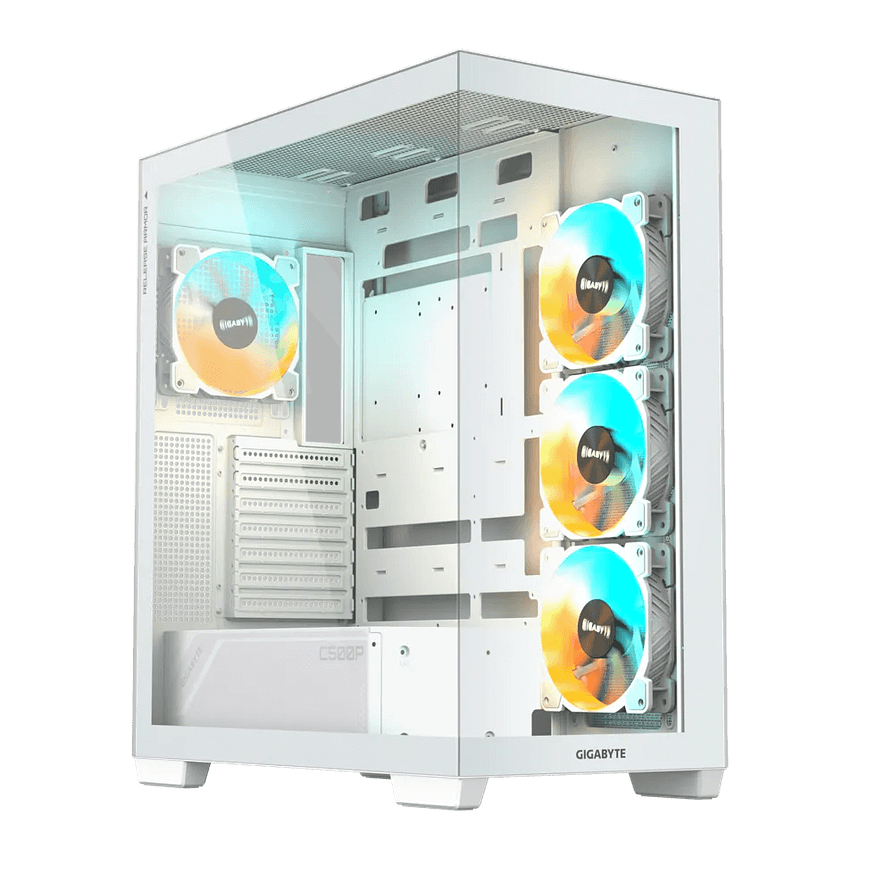 Gabinete Gamer Gigabyte C500 Panoramic Stealth Ice Blanco ATX Mid Tower 2