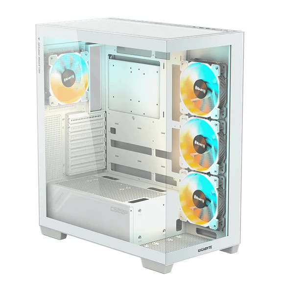Gabinete Gamer Gigabyte C500 Panoramic Stealth Ice Blanco ATX Mid Tower 3