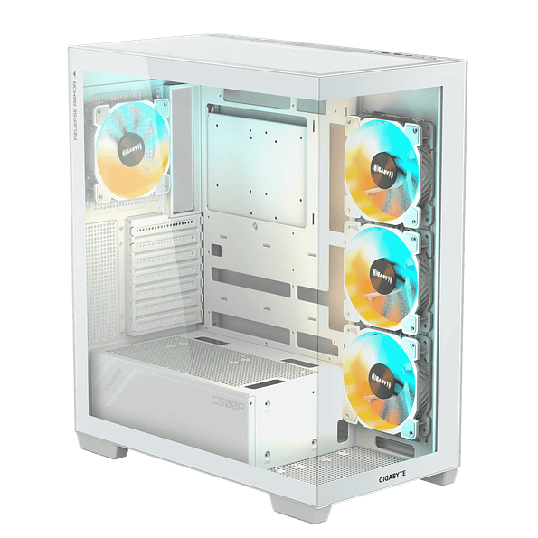 Gabinete Gamer Gigabyte C500 Panoramic Stealth Ice Blanco ATX Mid Tower 3
