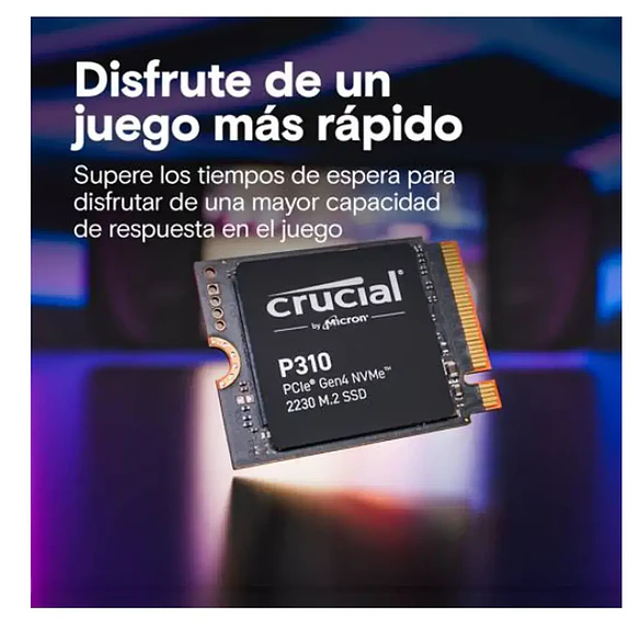 Unidad de Estado Sólido Crucial P310 2TB NVMe PCIe 4.0 M.2 2230 3
