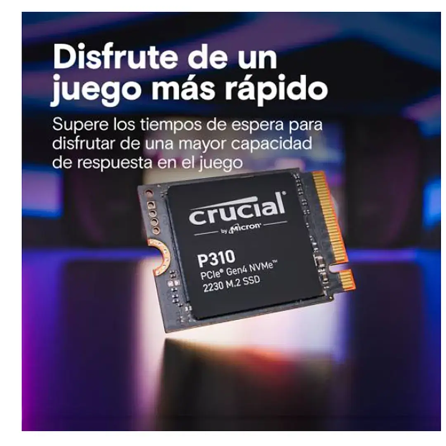 Unidad de Estado Sólido Crucial P310 2TB NVMe PCIe 4.0 M.2 2230 3