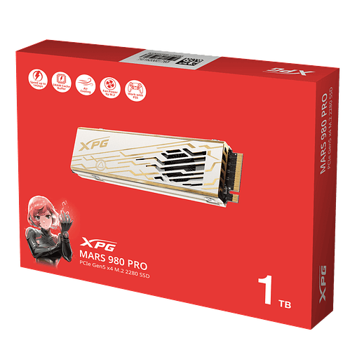 Unidad SSD XPG Mars 980 PRO 1TB NVMe 5.0 M.2 2280 | Velocidad extrema para gamers y creadores 3