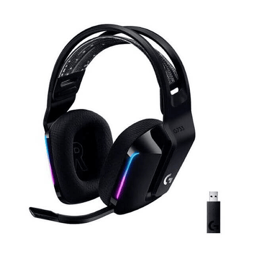 Audífonos Gamer Logitech G733 LightSpeed Wireless RGB con Micrófono Desmontable 1
