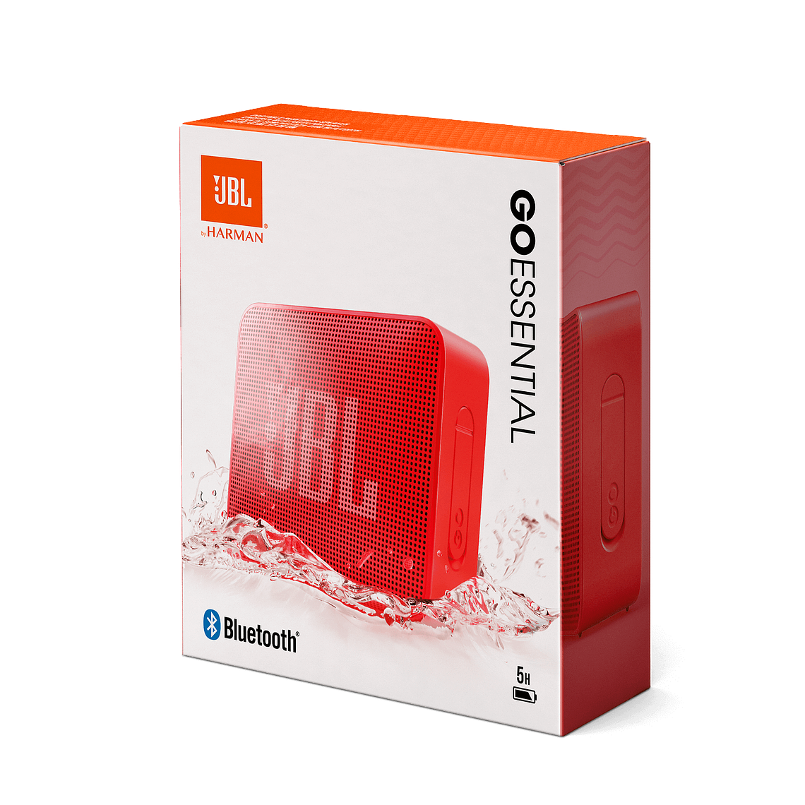 Parlante Bluetooth JBL Go Essential IPX7 Rojo | Potente y Portátil 4