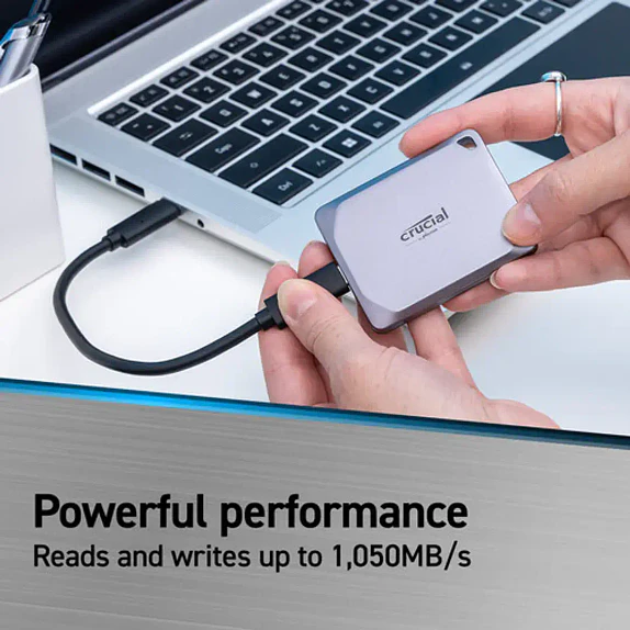 Disco Portátil SSD Crucial X9 Pro de 1TB USB-C IP55 2