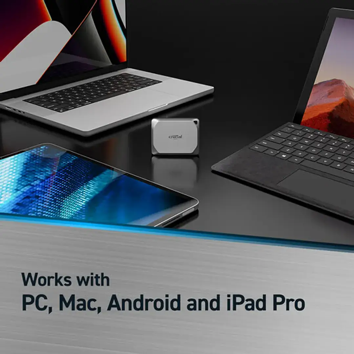 Disco Portátil SSD Crucial X9 Pro de 1TB USB-C IP55 4