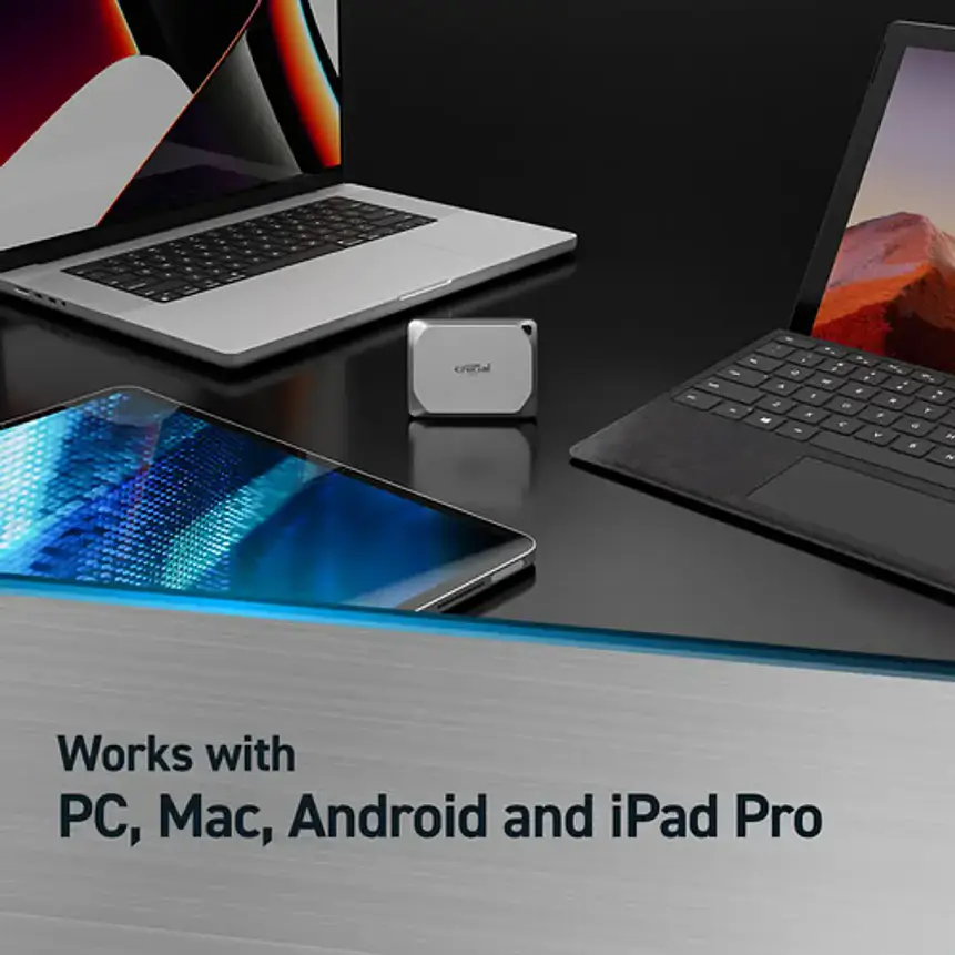 Disco Portátil SSD Crucial X9 Pro de 1TB USB-C IP55 4