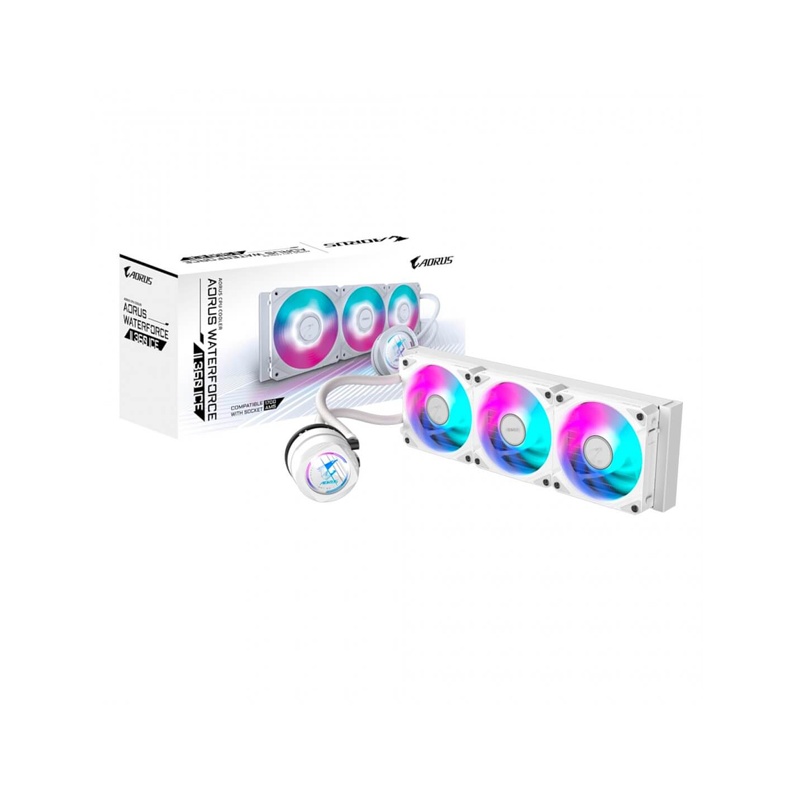 Gigabyte AORUS Waterforce II 360 ICE – Refrigeración Líquida Premium para CPU Gamer 1
