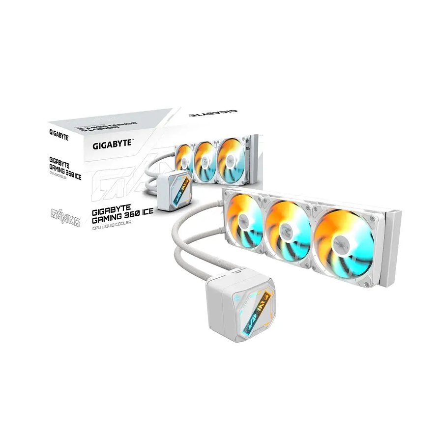 Refrigeración Líquida GIGABYTE GAMING 360 ICE 360mm ARGB Blanca 1