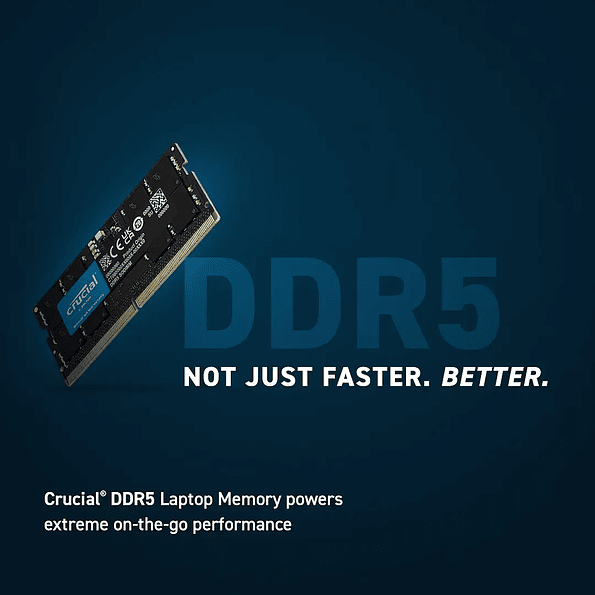 Memoria RAM Crucial Ballistix 16GB DDR5 5600MHz SO-DIMM para Notebook 2