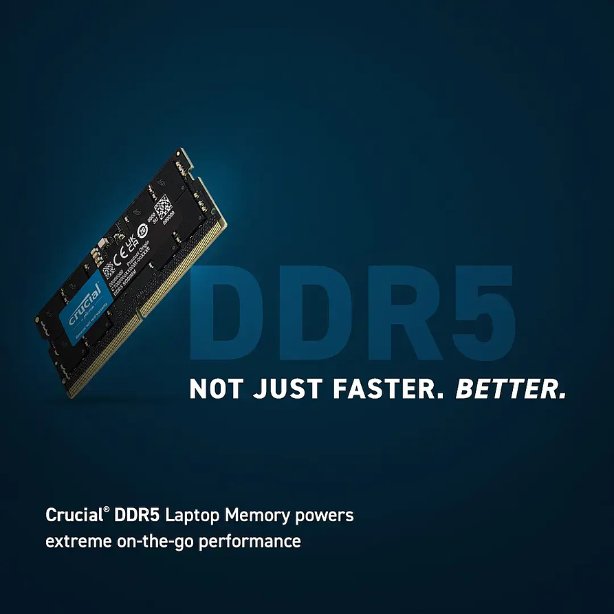 Memoria RAM Crucial Ballistix 16GB DDR5 5600MHz SO-DIMM para Notebook 2