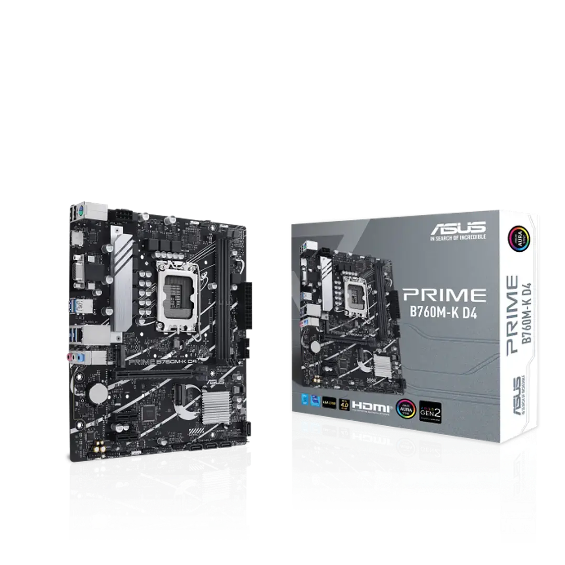 Placa Madre ASUS PRIME B760M-K D4 (LGA1700, DDR4, M.2 x2, MicroATX) 1