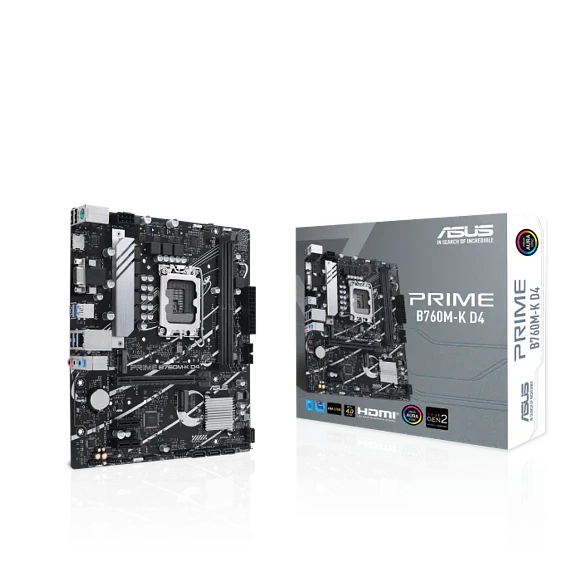 Placa Madre ASUS PRIME B760M-K D4 (LGA1700, DDR4, M.2 x2, MicroATX) 1