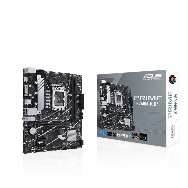 Placa Madre ASUS PRIME B760M-K D4 (LGA1700, DDR4, M.2 x2, MicroATX) 1