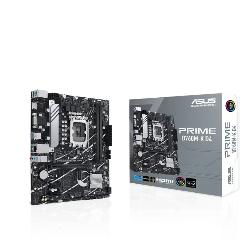 Placa Madre ASUS PRIME B760M-K D4 (LGA1700, DDR4, M.2 x2, MicroATX) 1