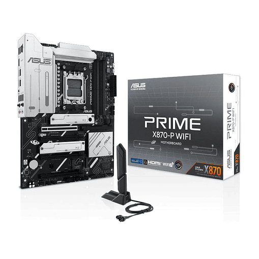 Placa Madre ASUS PRIME X870-P WIFI (AM5, DDR5 8000+MHz, M.2 x4, ATX) 1