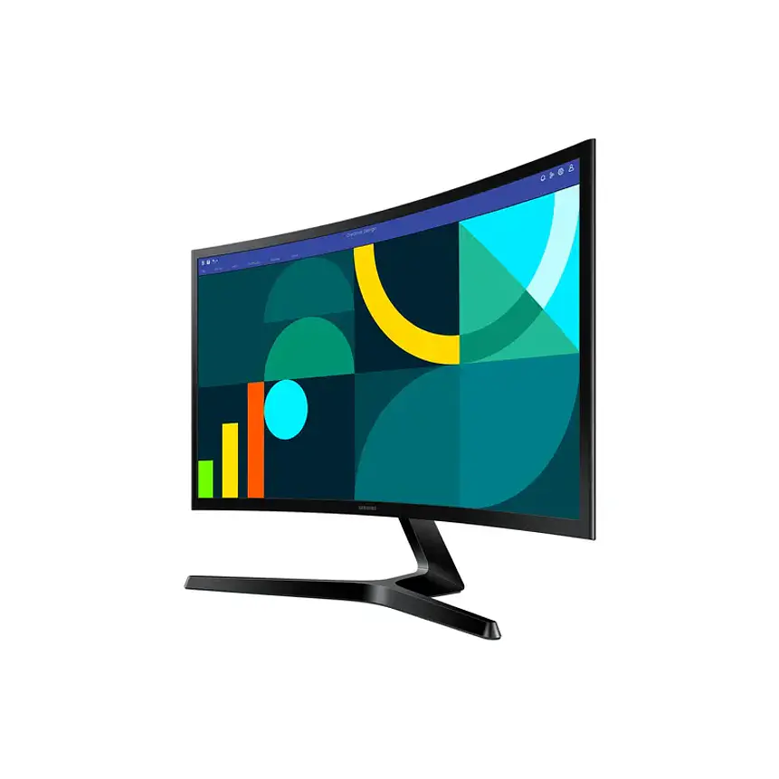 Monitor Samsung Essential S3 Curvo de 24” Full HD 100Hz (HDMI + VGA + VESA) 2