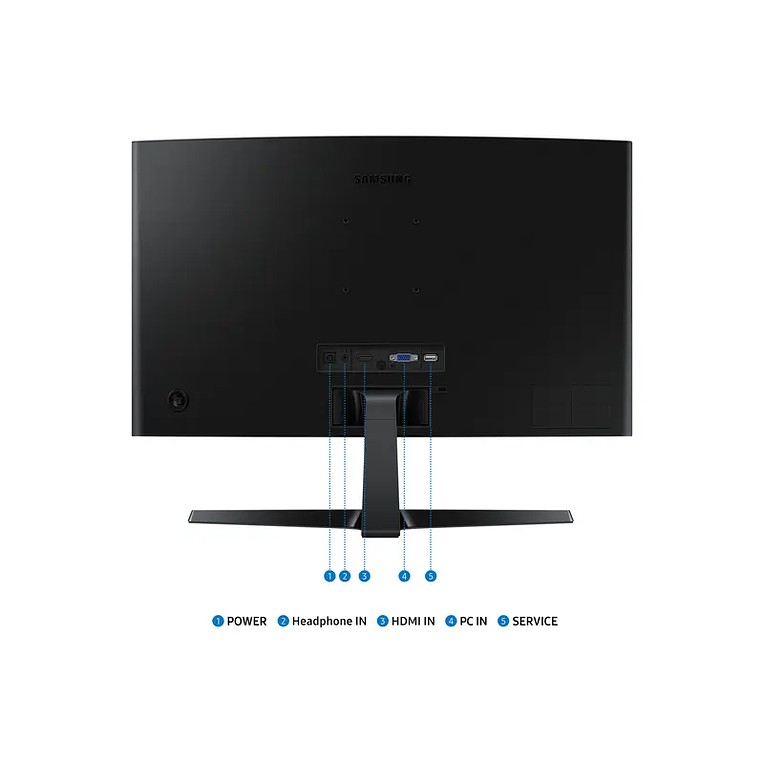 Monitor Samsung Essential S3 Curvo de 24” Full HD 100Hz (HDMI + VGA + VESA) 5