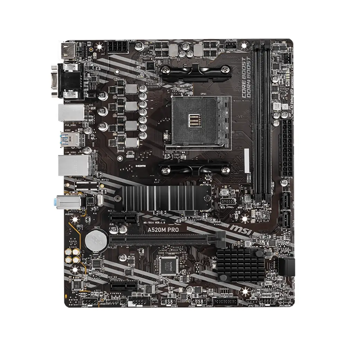 Placa Madre MSI A520M-A PRO (AM4, DDR4, M.2, MicroATX) 2