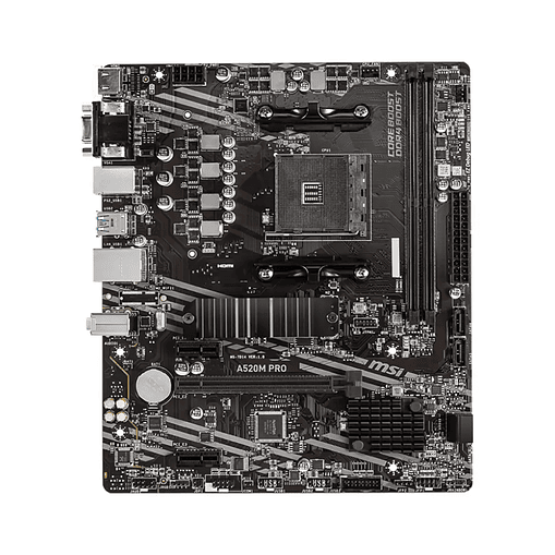 Placa Madre MSI A520M-A PRO (AM4, DDR4, M.2, MicroATX) 2
