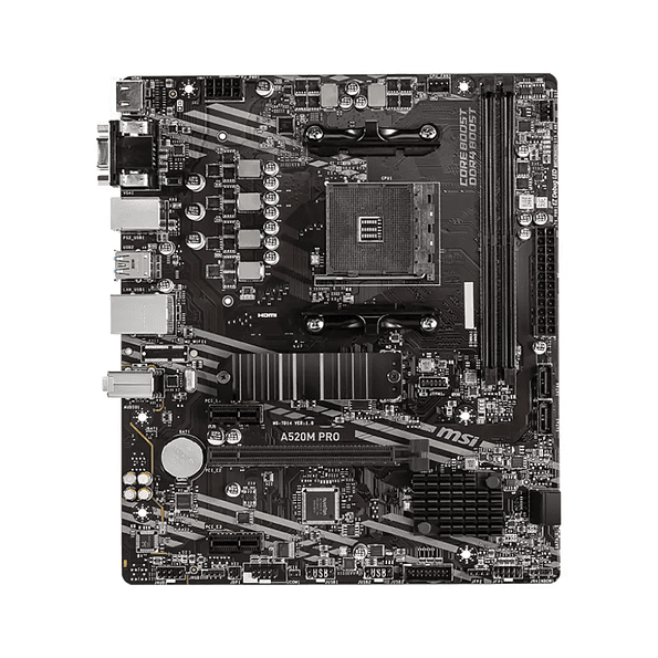 Placa Madre MSI A520M-A PRO (AM4, DDR4, M.2, MicroATX) 2