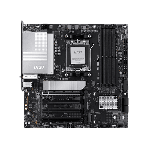 Placa Madre MSI PRO B850M-P WIFI AM5 DDR5 con WiFi 7 y Bluetooth 5.4 2