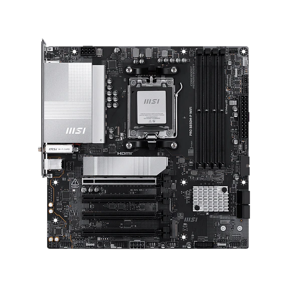 Placa Madre MSI PRO B850M-P WIFI AM5 DDR5 con WiFi 7 y Bluetooth 5.4 2