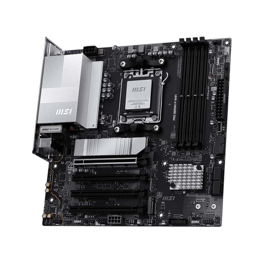 Placa Madre MSI PRO B850M-P WIFI AM5 DDR5 con WiFi 7 y Bluetooth 5.4 3