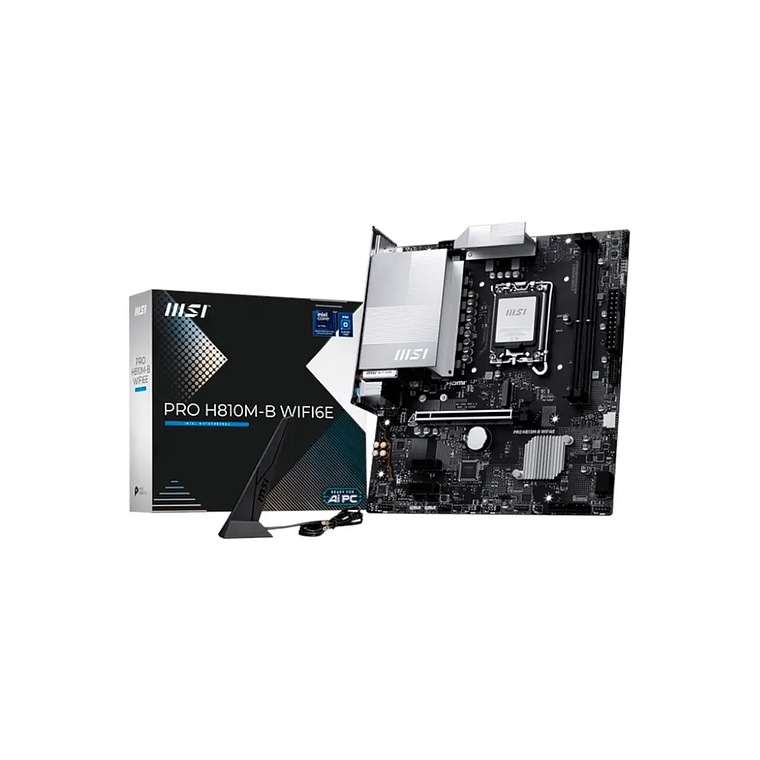 Placa Madre MSI PRO H810M-B WIFI6E DDR5 6400MT/s (LGA 1851) 1