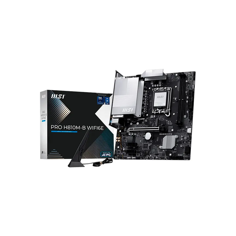 Placa Madre MSI PRO H810M-B WIFI6E DDR5 6400MT/s (LGA 1851) 1