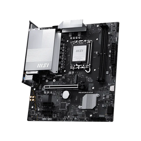 Placa Madre MSI PRO H810M-B WIFI6E DDR5 6400MT/s (LGA 1851) 4