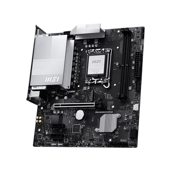 Placa Madre MSI PRO H810M-B WIFI6E DDR5 6400MT/s (LGA 1851) 4