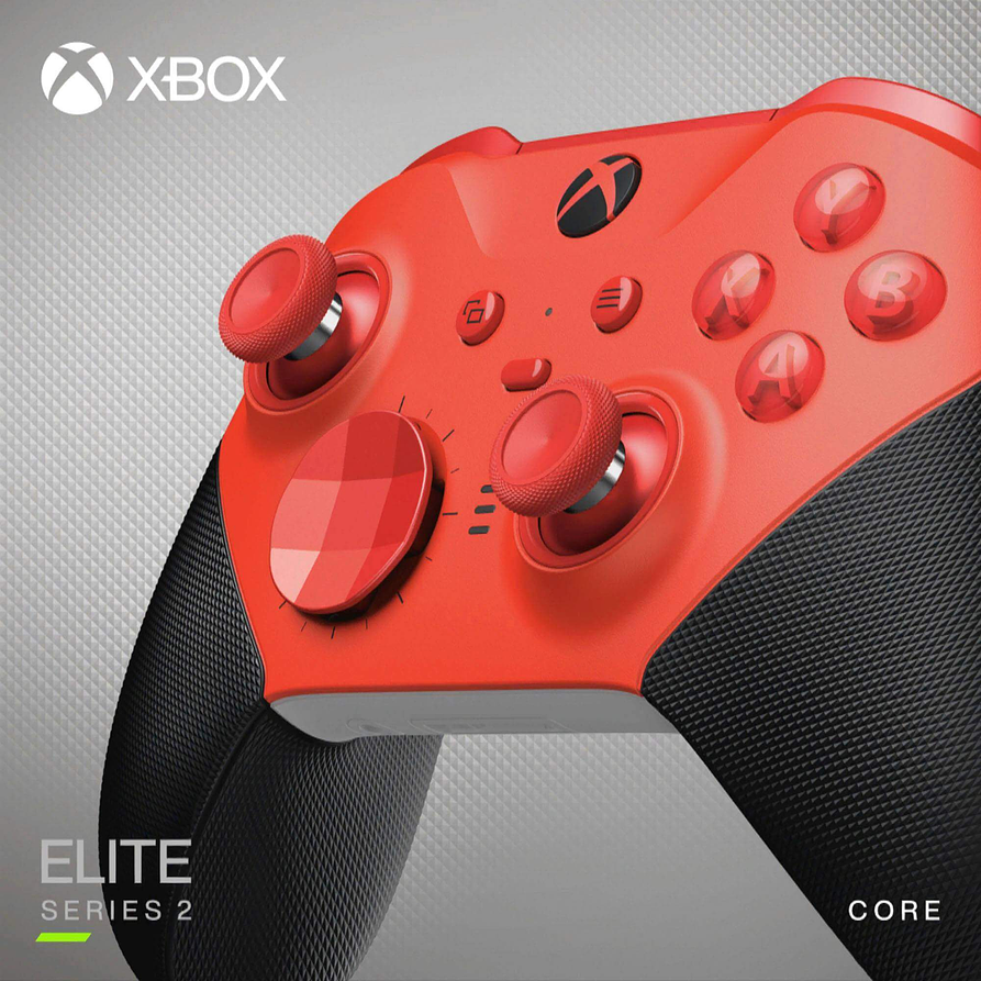 Joystick Microsoft Xbox Elite Red Evergreen (Series X|S, One, Bluetooth) 5