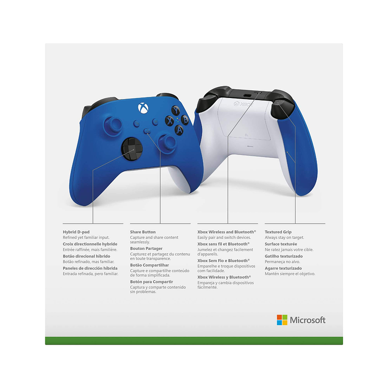 Joystick Microsoft Xbox Series S/X Shock Blue (Bluetooth Original) 5