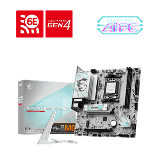 Placa Madre MSI B840M GAMING WIFI6E (Socket AM5) Ryzen | Conectividad Wi-Fi 6E y Alto Rendimiento