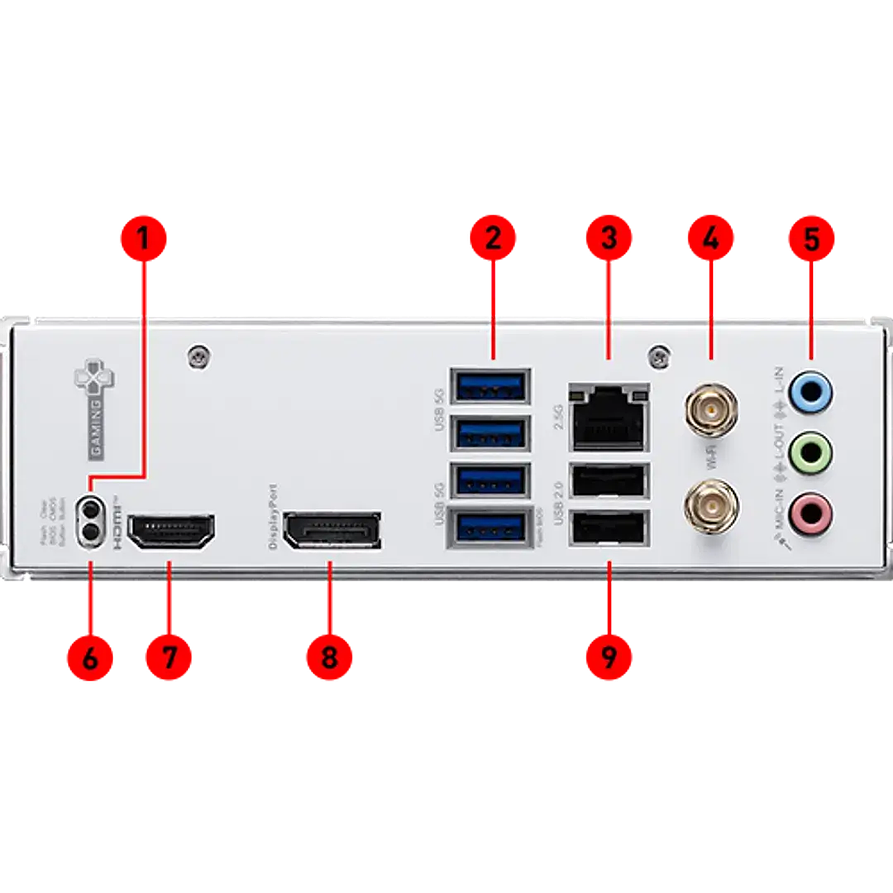 Placa Madre MSI B840M GAMING WIFI6E (Socket AM5) Ryzen | Conectividad Wi-Fi 6E y Alto Rendimiento 4