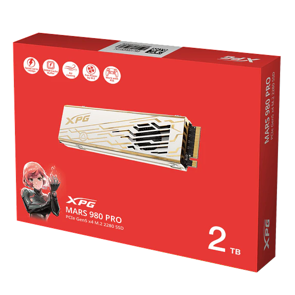 SSD A-DATA XPG Mars 980 Pro 2 TB PCIe 5.0 NVMe 2.0 – Máxima velocidad y rendimiento extremo 4