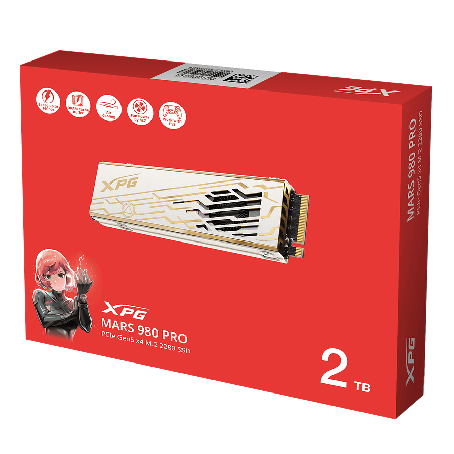 SSD A-DATA XPG Mars 980 Pro 2 TB PCIe 5.0 NVMe 2.0 – Máxima velocidad y rendimiento extremo 4