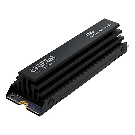 Unidad SSD Crucial T700 de 1TB PCIe Gen5 NVMe M.2 con Disipador 2