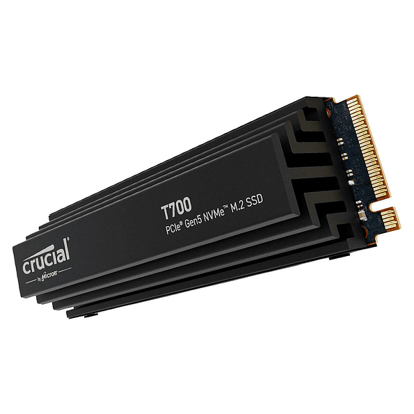 Unidad SSD Crucial T700 de 1TB PCIe Gen5 NVMe M.2 con Disipador 3