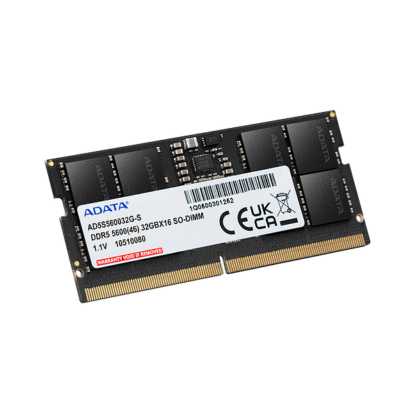 Memoria RAM para Notebook ADATA 16GB DDR5 5600MT/s SO-DIMM Black 2