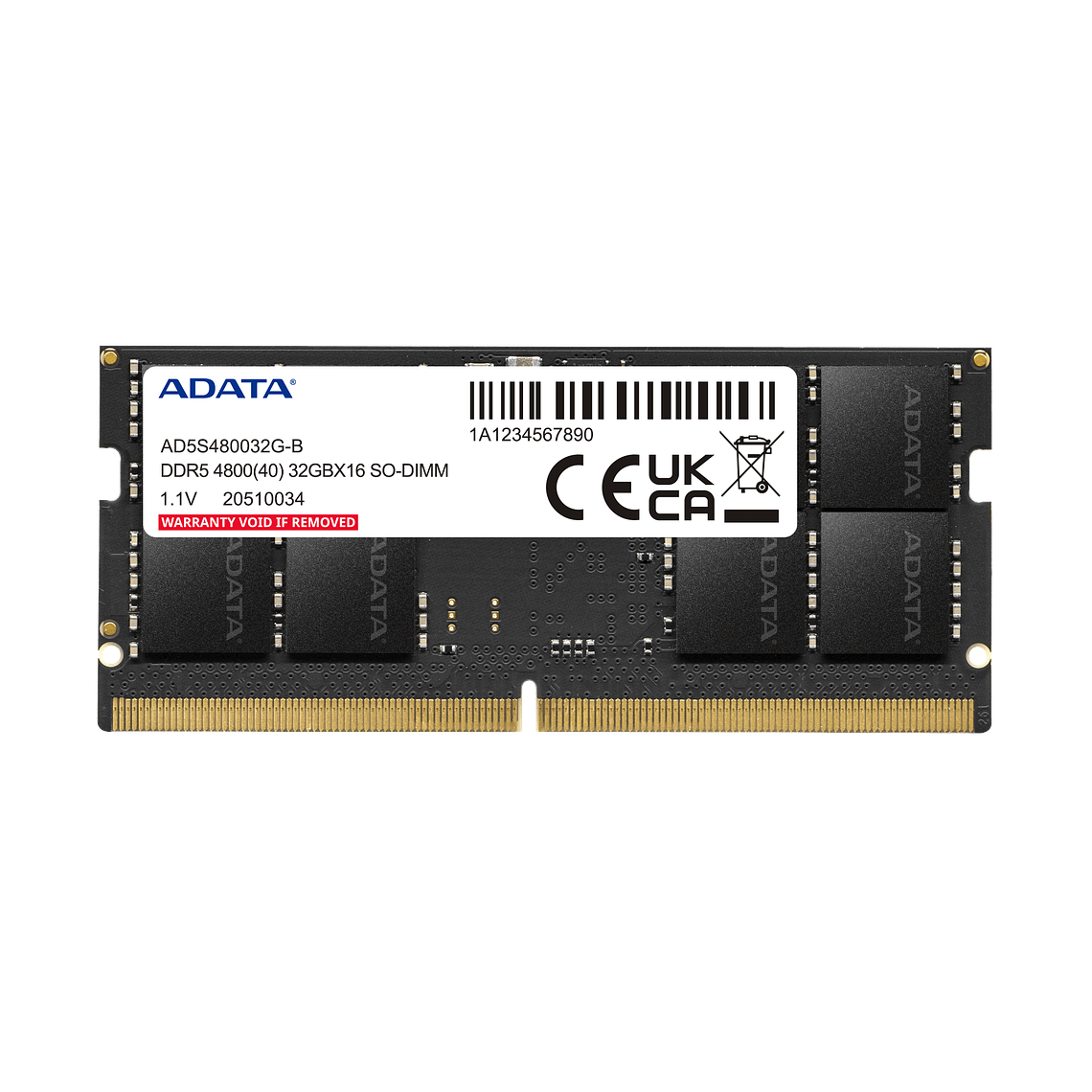 Memoria RAM A-DATA DDR5-4800 ECC 16GB SO-DIMM para Notebook 1