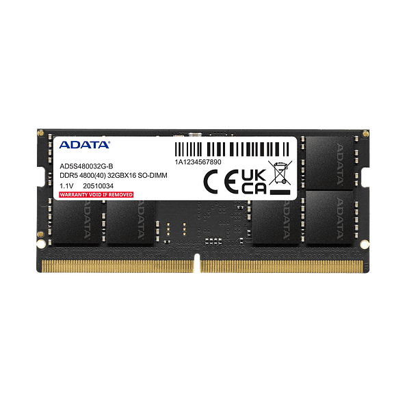 Memoria RAM A-DATA DDR5-4800 ECC 16GB SO-DIMM para Notebook 1
