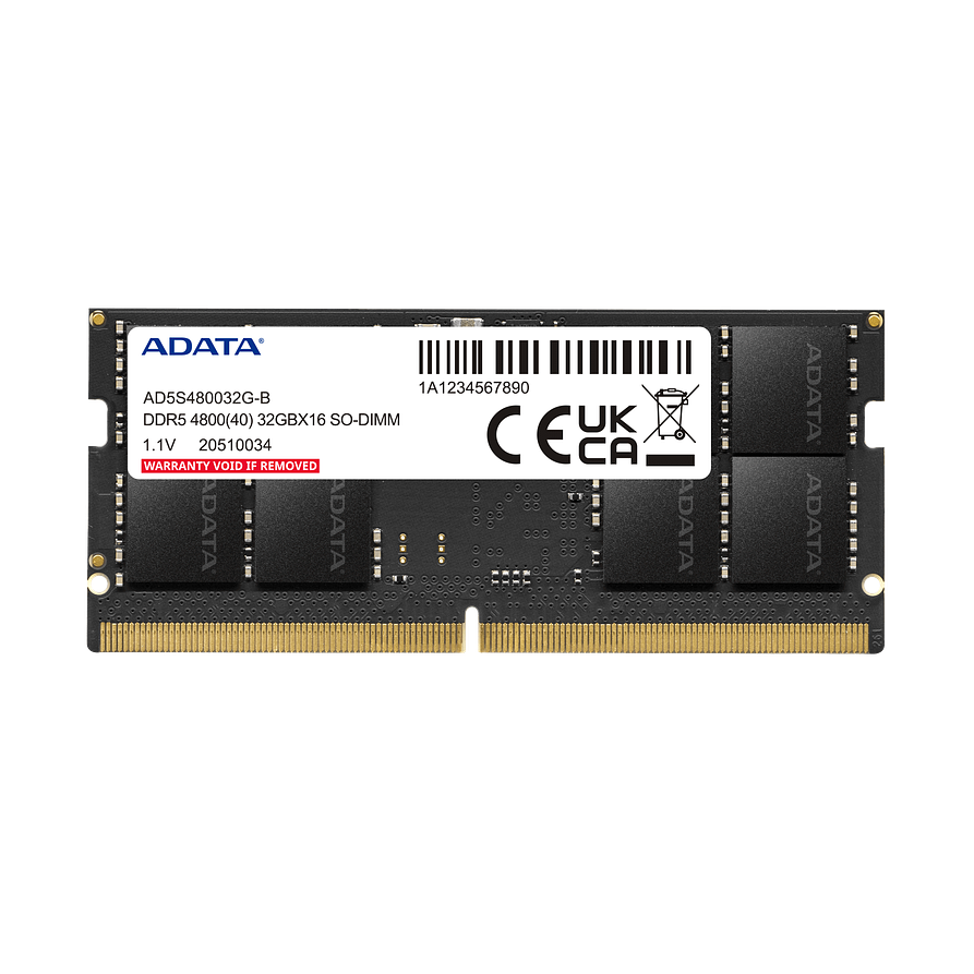 Memoria RAM A-DATA DDR5-4800 ECC 16GB SO-DIMM para Notebook 1