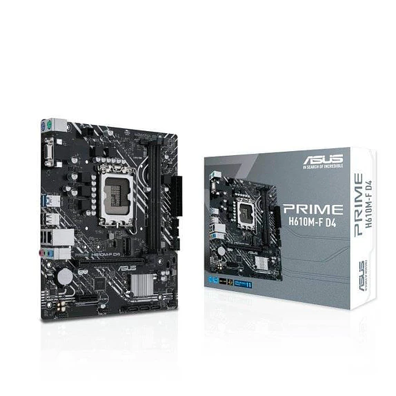 Placa Madre ASUS PRIME H610M-F D4 (LGA1700, DDR4 3200MHz, M.2, Micro ATX) 1