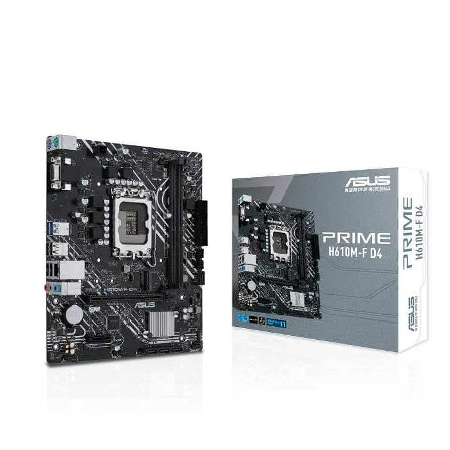 Placa Madre ASUS PRIME H610M-F D4 (LGA1700, DDR4 3200MHz, M.2, Micro ATX) 1