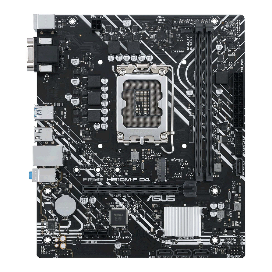 Placa Madre ASUS PRIME H610M-F D4 (LGA1700, DDR4 3200MHz, M.2, Micro ATX) 2