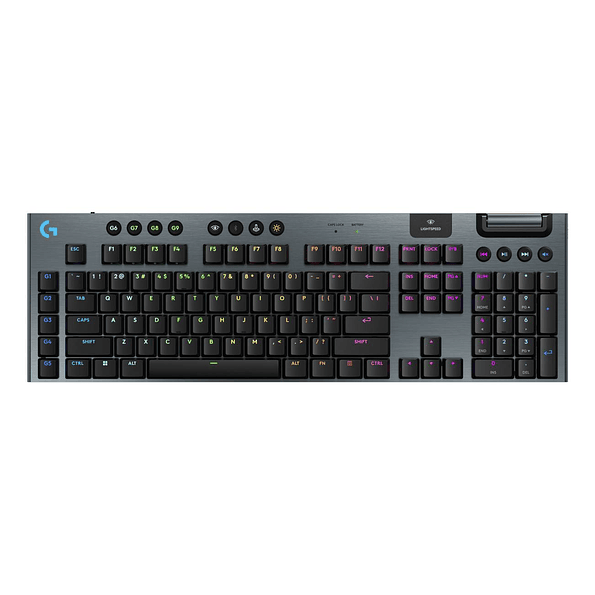 Teclado Gamer Logitech G915 X LIGHTSPEED Inalámbrico RGB (Switch GL Tactile, Inglés, Negro) 1